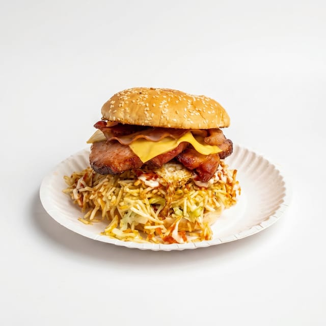 Pork Chop Burger / Hamburguesa de Chuleta.